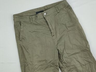 spodnie jeansy damskie klasyczne: Material trousers for women, size XL (EU 42)