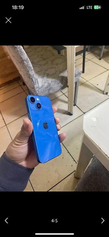 Apple iPhone: IPhone 13 mini, Б/у, 128 ГБ, Синий, Чехол, 74 % — 8