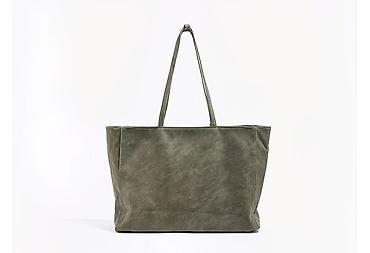 Шопперы: Женская сумка‑шопер, хаки - Формат: вместительный шопер/тоут с — 2