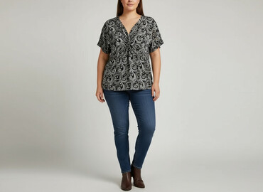 bluzki nietoperz plus size: Dressbarn, Жіноча блуза, розмір XL
