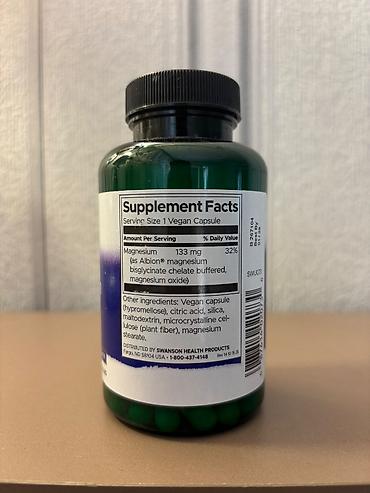 Gözəllik və sağlamlıq: Swanson Albion Magnesium Glycinate – vegan kapsullar Məhsul — 2