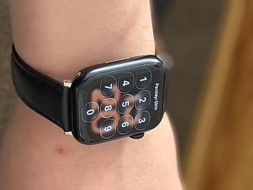 apple whatch 7: İşlənmiş, Smart saat, Apple, Sensor ekran, rəng - Qara — 2