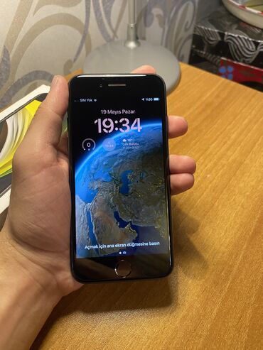 iphone se azerbaycan: IPhone SE 2020, 64 ГБ, Черный, Отпечаток пальца