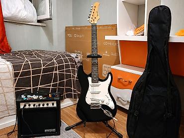 Elektrik gitara seti – tam hazır çalma paketi - Gitara: Strat tipli
