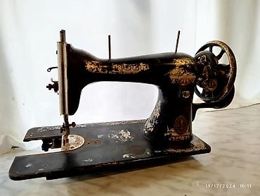 antik samdan: Məhsul: Singer tikiş maşını (mexaniki, əl ilə fırladılan çarxlı) — 4