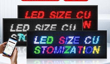 uradi sam usisivaci: LED programabilni displej u vise boja rgb 100cm 35cm unos teksta wifi — 1