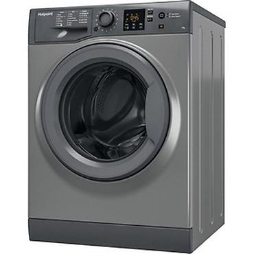 Hotpoint önyükləməli paltaryuyan maşın – metalik boz rəng. 7kq