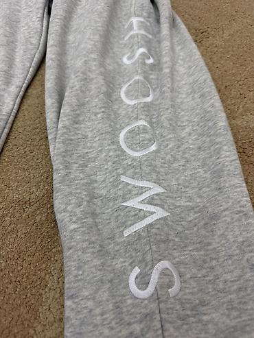 nike tech flecee: Новые !Серые спортивные брюки Nike Swoosh - Материал: мягкий трикотаж — 3