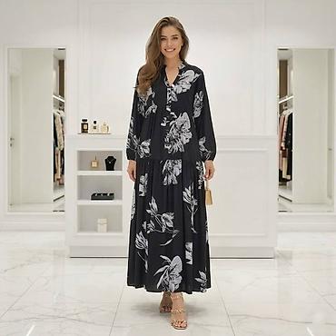 Haljine: Maksija haljina sa printom – boho elegancija - Kroj: duga, široka — 5