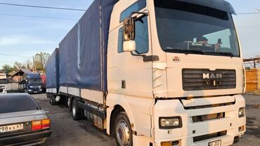 прицеп ташкент: Тягач, MAN, 2001 г., Тентованный