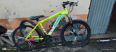 velo diski: SUMMA SM-20 dağ velosipedi - Rəng: parlaq neon-sarı, mavi və qara — 1