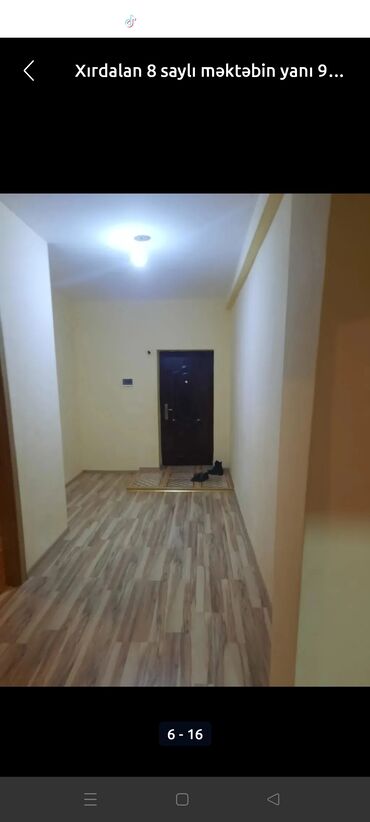 Uzunmüddətli kirayə mənzillər: Xirdalanda 5 nömreli mektebe yaxin 9/6 mertebesinde 2 otaqli ev 430 — 4
