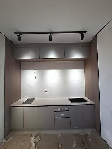 silver kitchen: Кухонный набор на заказ, ЛДСП, По договорённости, Дизайн, проект — 4