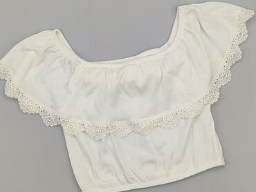 białe t shirty damskie z kieszonką: Top Terranova, S, stan - Idealny