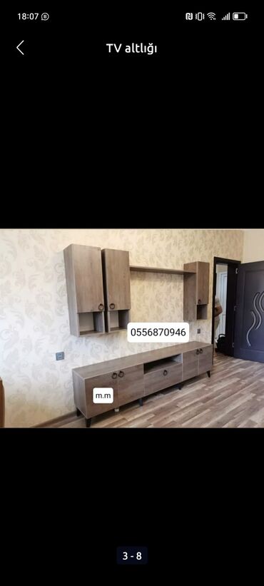 TV altlığı: Yeni, Düz TV altlığı, Polkalı, Laminat, Azərbaycan — 18