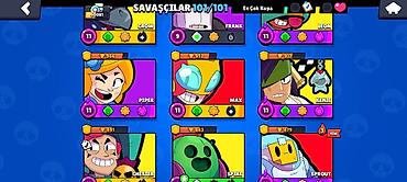 boss os2: Brawl Stars oyunu üçün hesab - Kupa: 50 081 - Savaşçılar: 101/101 — 3