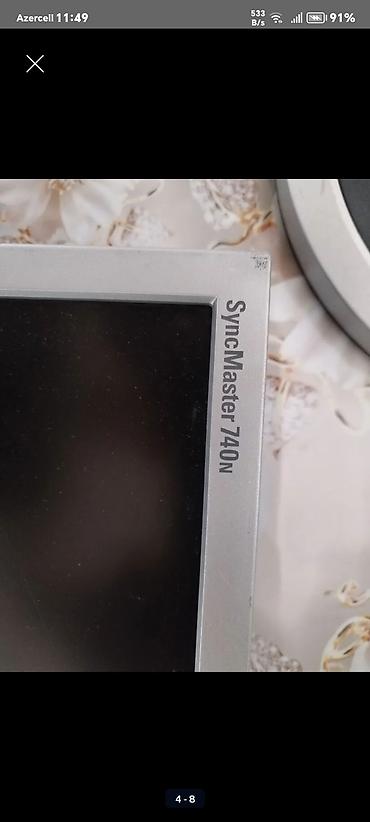 komputer manitorlari: Samsung SyncMaster 740N monitor. Əsas xüsusiyyətlər: - Model: Samsung — 3