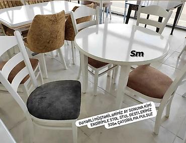 Mebel: *Gün ərzində çatdırılma olunan* ✔️Kuxna üçün stol stul dəsti✨ — 7