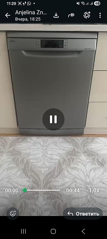 miele soyuducu: Qabyuyan maşın Midea, Tam qabaritli (60 sm.), İşlənmiş — 2