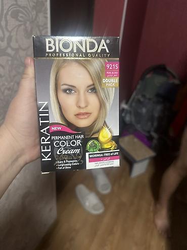 белая пленка: Крем-краска для волос BIONDA Professional Quality - Серия: Keratin - — 1