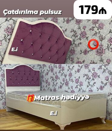 tek carpayilar qiymeti: Yeni, Təknəfərlik çarpayı, Matras ilə