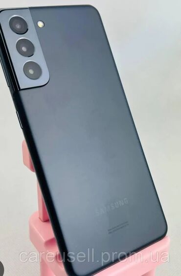 телефон samsung s21: Samsung Galaxy S21 5G, Б/у, 128 ГБ, цвет - Синий, eSIM