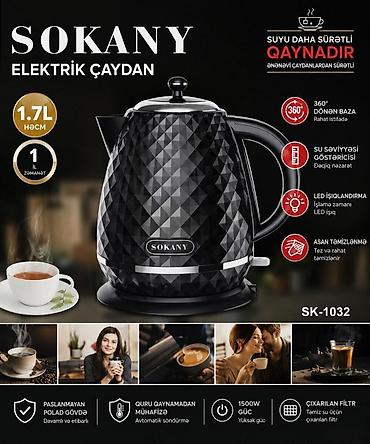 Elektrik çaydan Sokany Məhsul haqqında informasiya SOKANY SK-1032