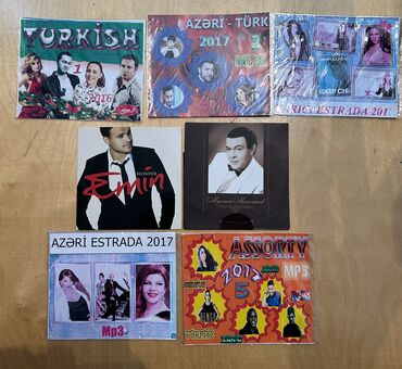 Kitablar, jurnallar, CD, DVD: Retro disklər satılır.Ancaq burdakılardır.Real alana endirim var