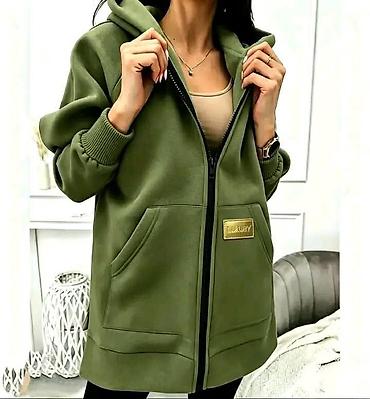 ara baletanke: Ženska dukserica/jakna sa rajsferšlusom i kapuljačom - Model: duži — 1