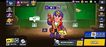 Brawl Stars hesabı – yüksək göstəricili - Kupa sayı: 72,660 - Profil