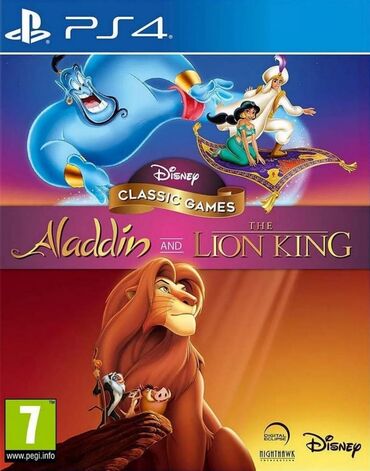 Oyun diskləri və kartricləri: Ps4 aladdin and lion king