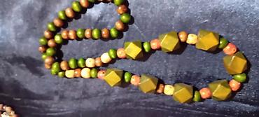 Ogrlice: Ručno rađene ogrlice – razni modeli - Set od zlatno‑braon perli — 43