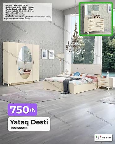 Yataq Dəsti – 160×200 sm Komplekt: - Çarpayı: 1 ədəd, 160×200 sm - lalafo.az -da Yataq Dəsti – 160×200 sm Komplekt: - Çarpayı: 1 ədəd, 160×200 sm -