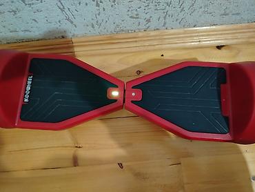 elektrik skuter: Koolwheel Hoverboard – Model K8, qırmızı rəng - Güc sistemi: 29.4V — 3