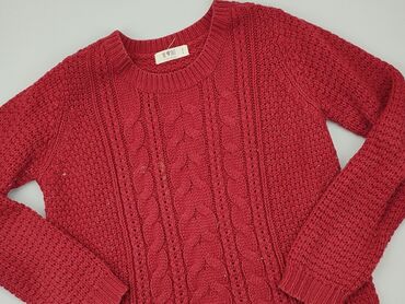 czerwone bluzki koronkowe: Sweter, Clockhouse, S, stan - Zadowalający
