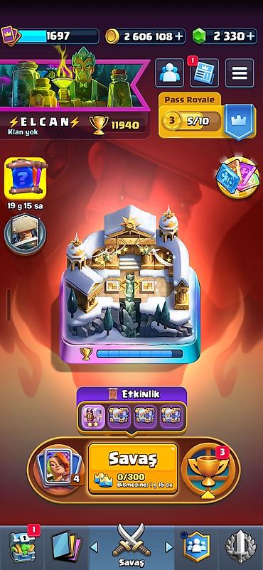 Clash royale hesabı. Hesabda 2 milyon altın və 2 min elmas var lalafo.az -da Clash royale hesabı. Hesabda 2 milyon altın və 2 min elmas var