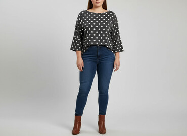 bluzki z dużym dekoltem plus size: Жіноча блуза, розмір XL
