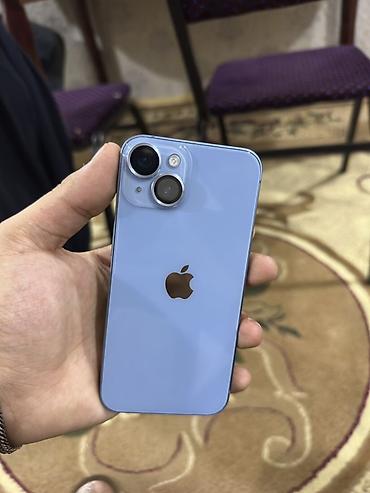 iphone 13 qara: IPhone 14, 128 GB, Mavi, Simsiz şarj — 1