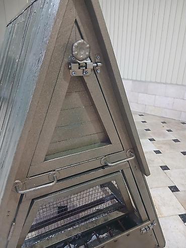 Товары и оборудование для с/х животных: Передвижной курятник/вольер треугольной формы (А-образная — 6