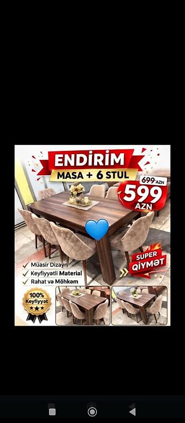 heyet stol stul: Yeni, 6 stul — 1