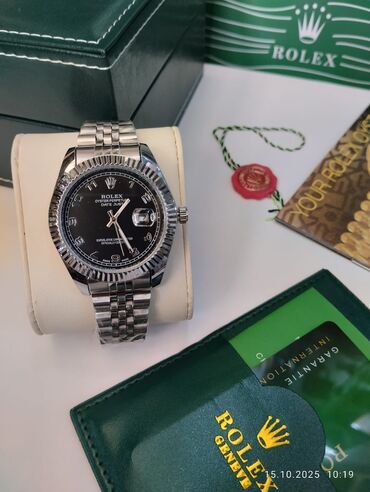 Qol saatları: Yeni, Qol saatı, Rolex, rəng - Qara — 7