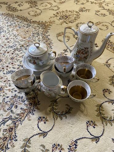 Çay dəstləri və servizlər: Çay dəsti, rəng - Ağ, Farfor, 6 nəfərlik — 5