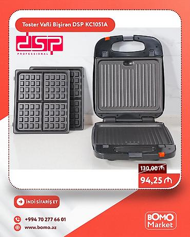 DSP Professional Toster – Vafli Bişirən DSP KC1051A - 3-də-1