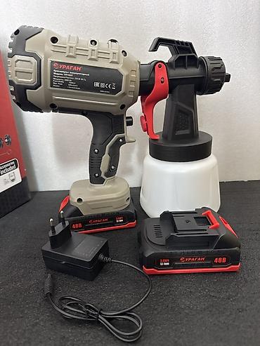 spray: Краскопульт аккумуляторный УРАГАН YP1837 Основные — 1