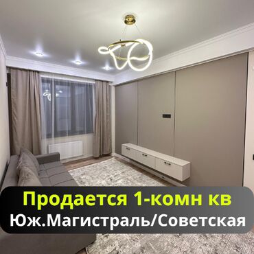 ош базар квартира керек: 1 комната, 41 м², Элитка, 11 этаж, Евроремонт
