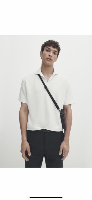футболки поло мужские брендовые: Футболка L (EU 40), цвет - Белый