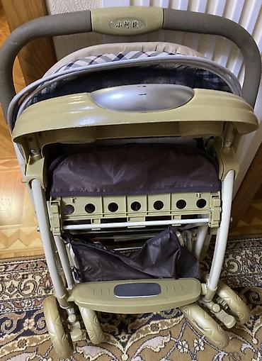 uzun bot: Uşaq arabası – “MY BABY” yazılı, bej-qəhvəyi rəng palitrası və dama — 6