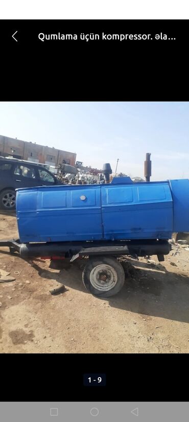 Kompressorlar: Sürülə bilən qumlama (sandblasting) üçün dizel hava kompressoru - — 8