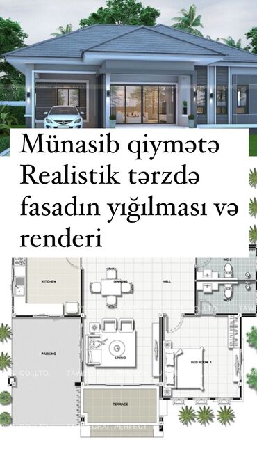 ev təmiri qiymətləri: Bağ evləri və villaların münasib qiymətə realistik şəkildə