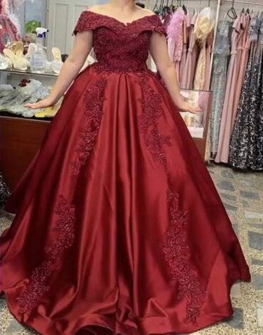 uske haljine ispod kolena: 9Fashion Woman M (EU 38), color - Burgundy, Evening, Short sleeves